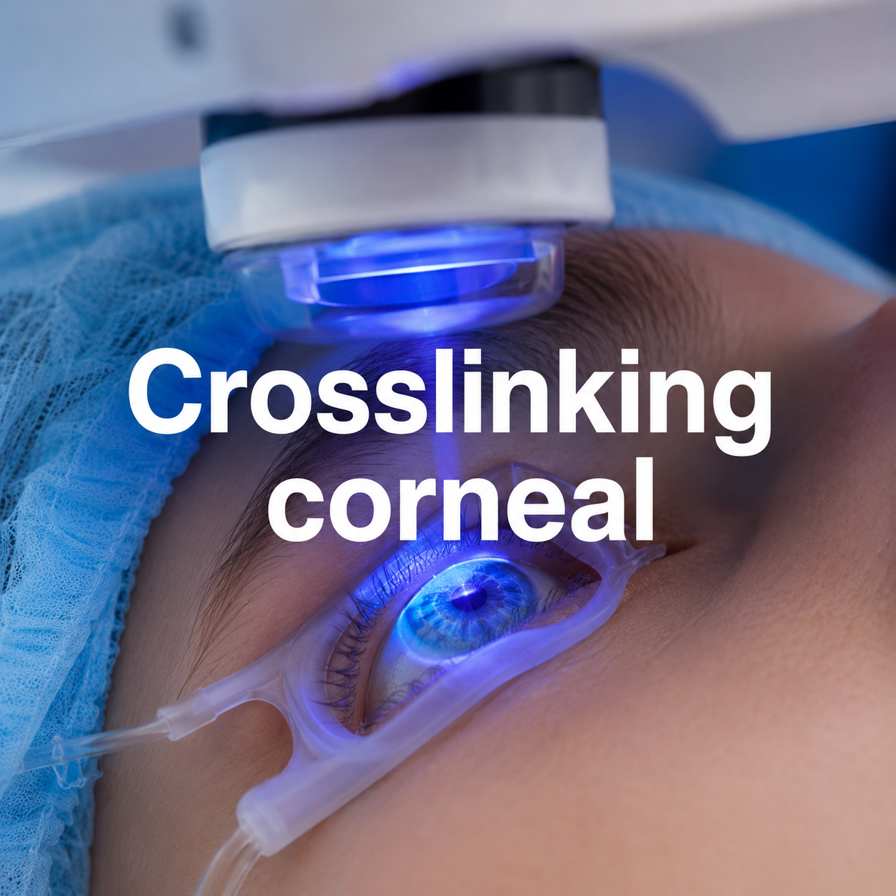 Crosslinking corneal
