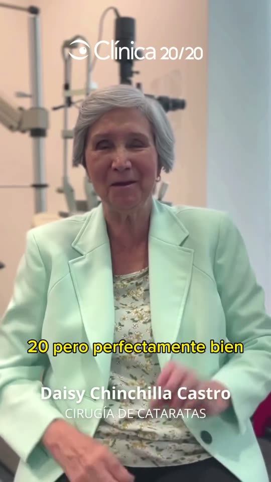 Daisy Chinchilla Castro, paciente de cataratas